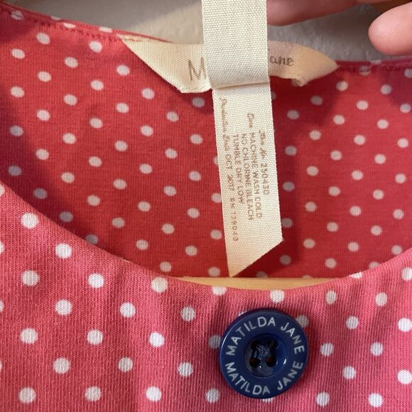 Matilda Jane Sz 8 Camp MJC Green Garden Dress Cotton Stretch - Picture 9 of 9